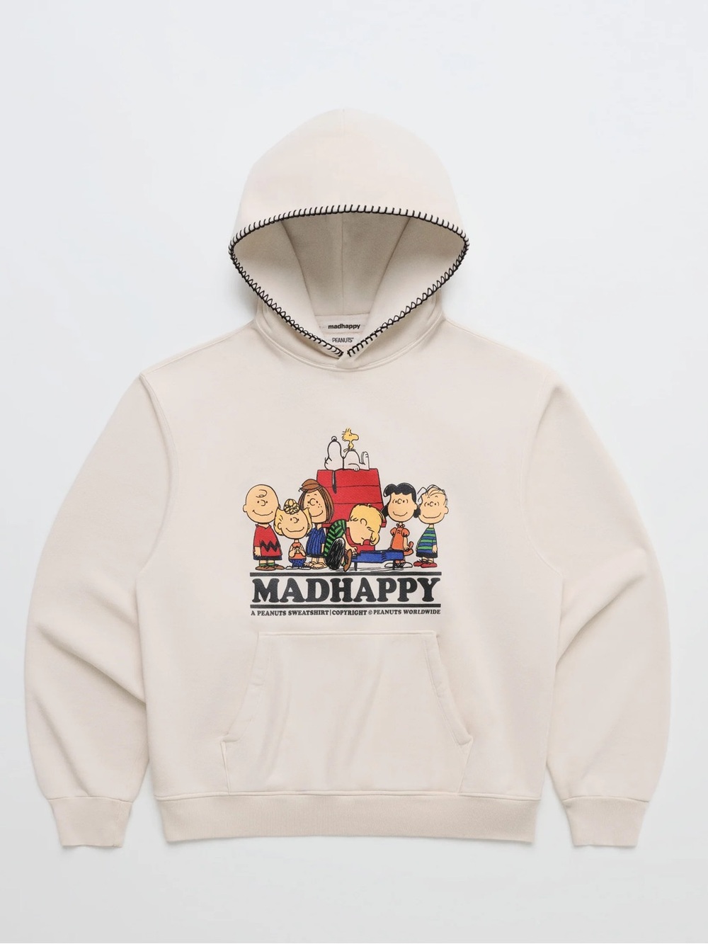 Madhappy Peanuts Fleece Hoodie size small oversized